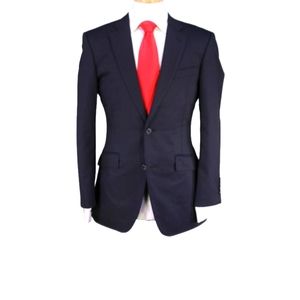 Richard James - Savile Row 38R - Black Pinstripe